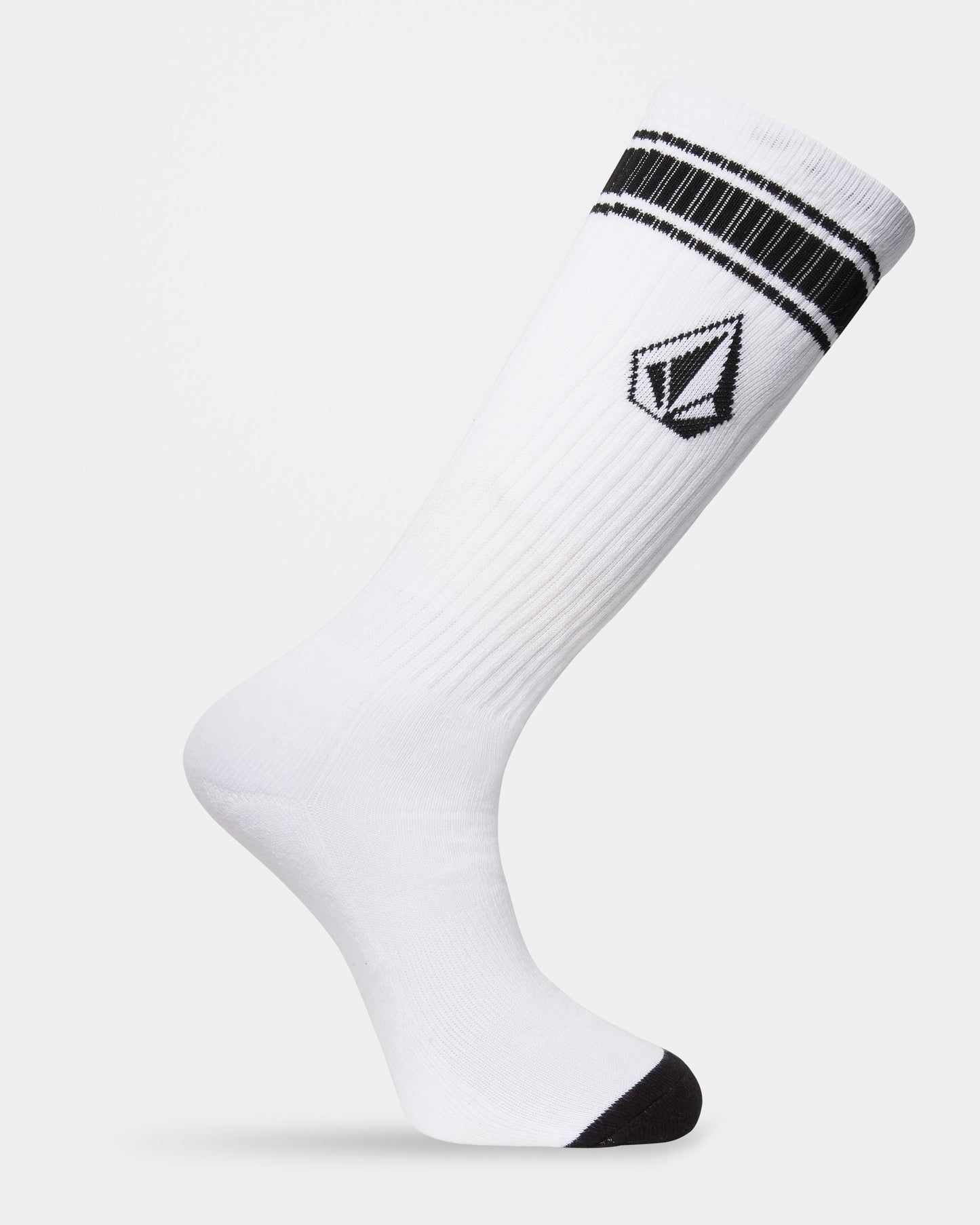Socken mit hohem Streifenmuster - Weiß