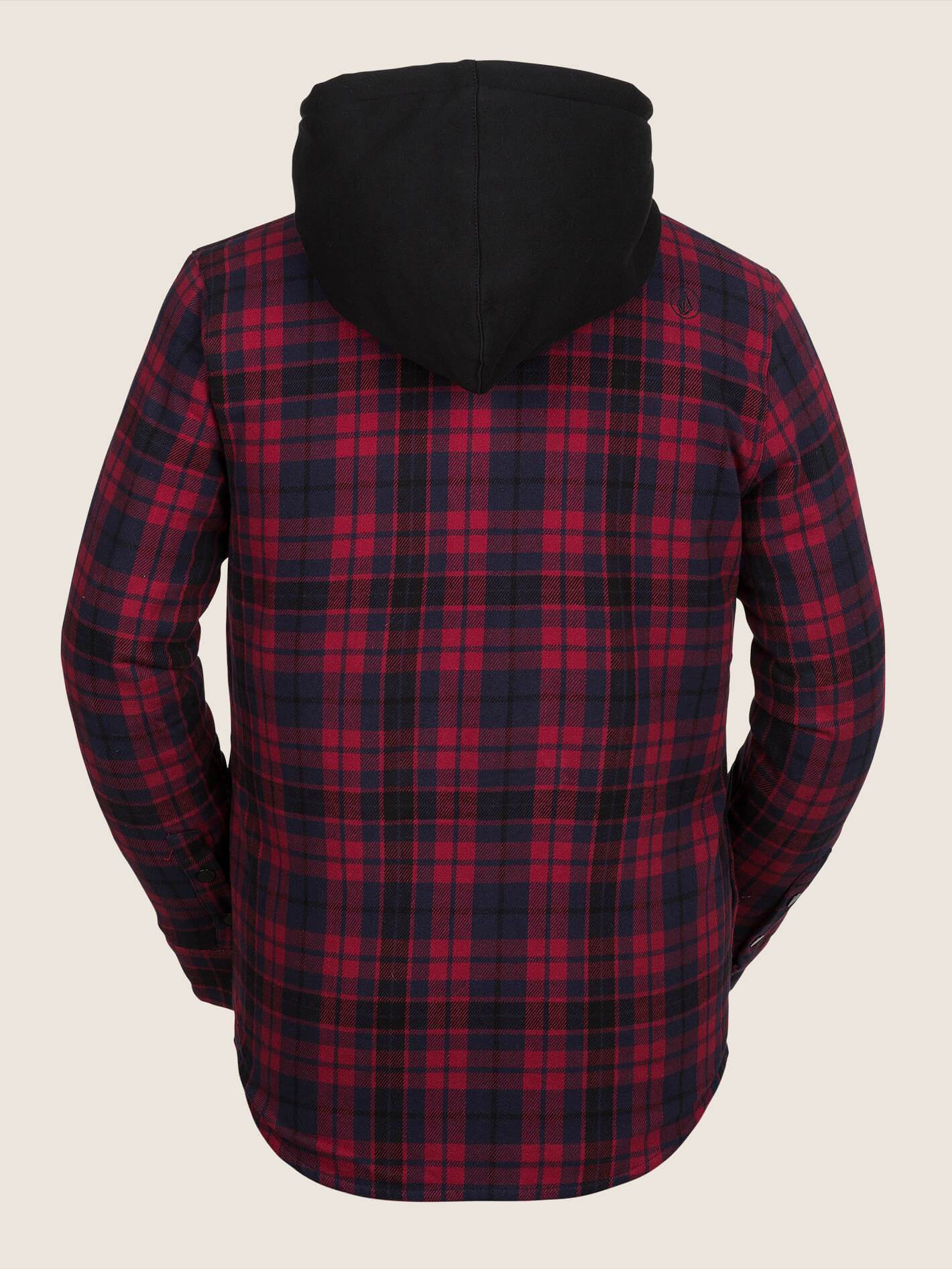Field Ins Flanell-Schneejacke - Rot