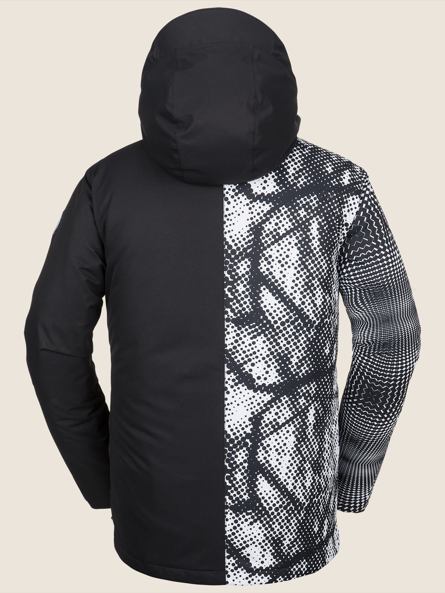 17 Forty Ins Snow Jacket - Black White