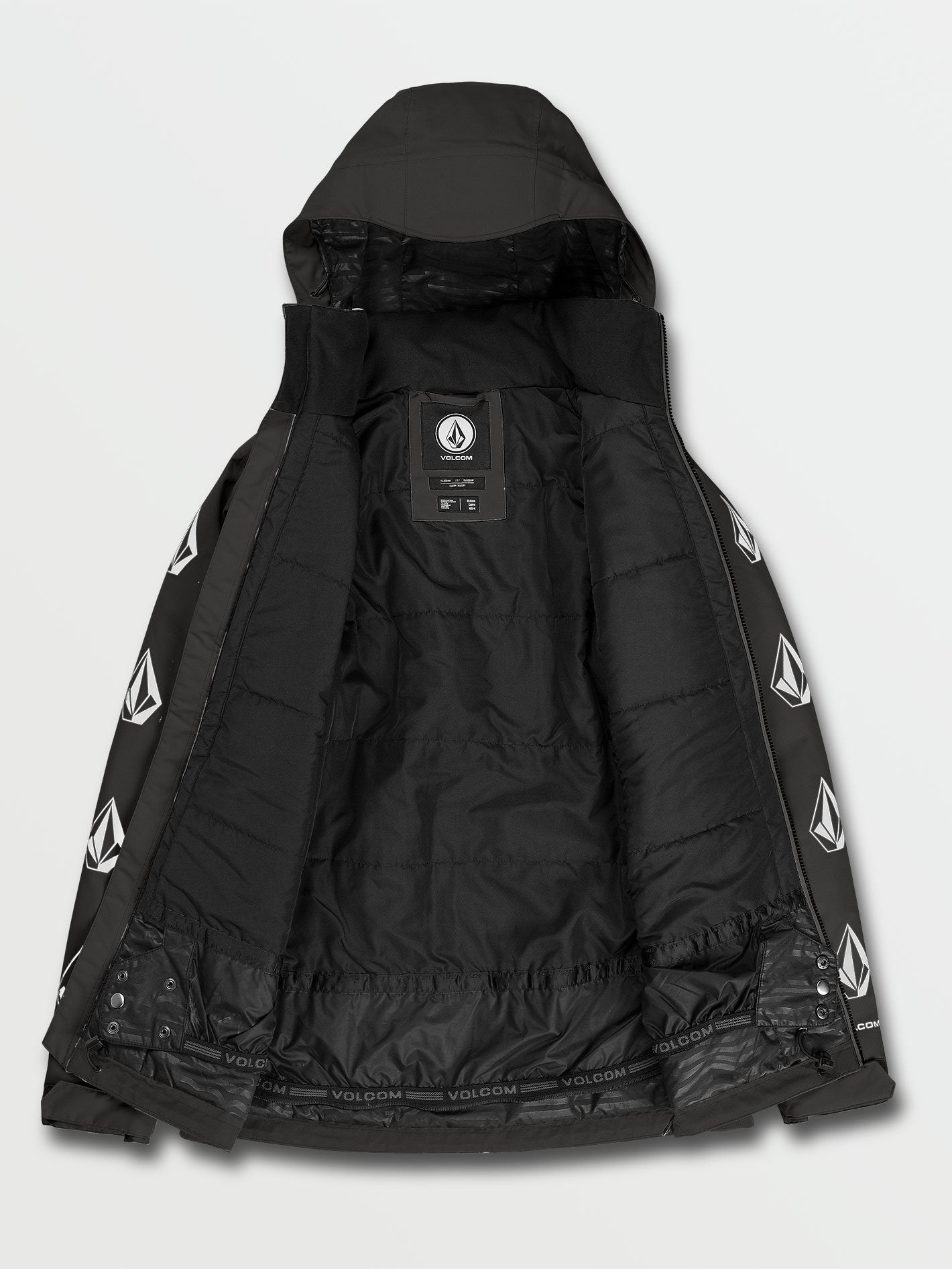 Deadly Stones Isolierte Schneejacke – SCHWARZ