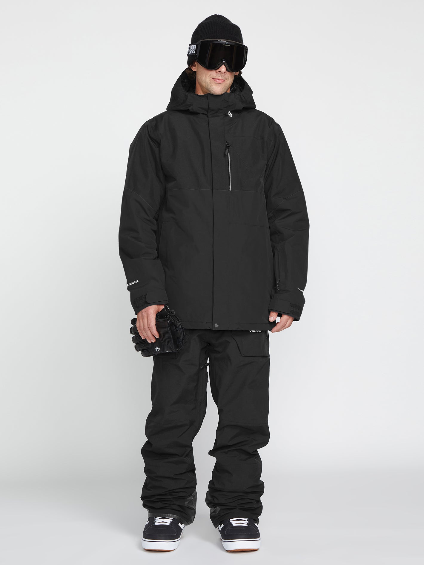 Schneejacke L Insulated Gore-Tex - Schwarz