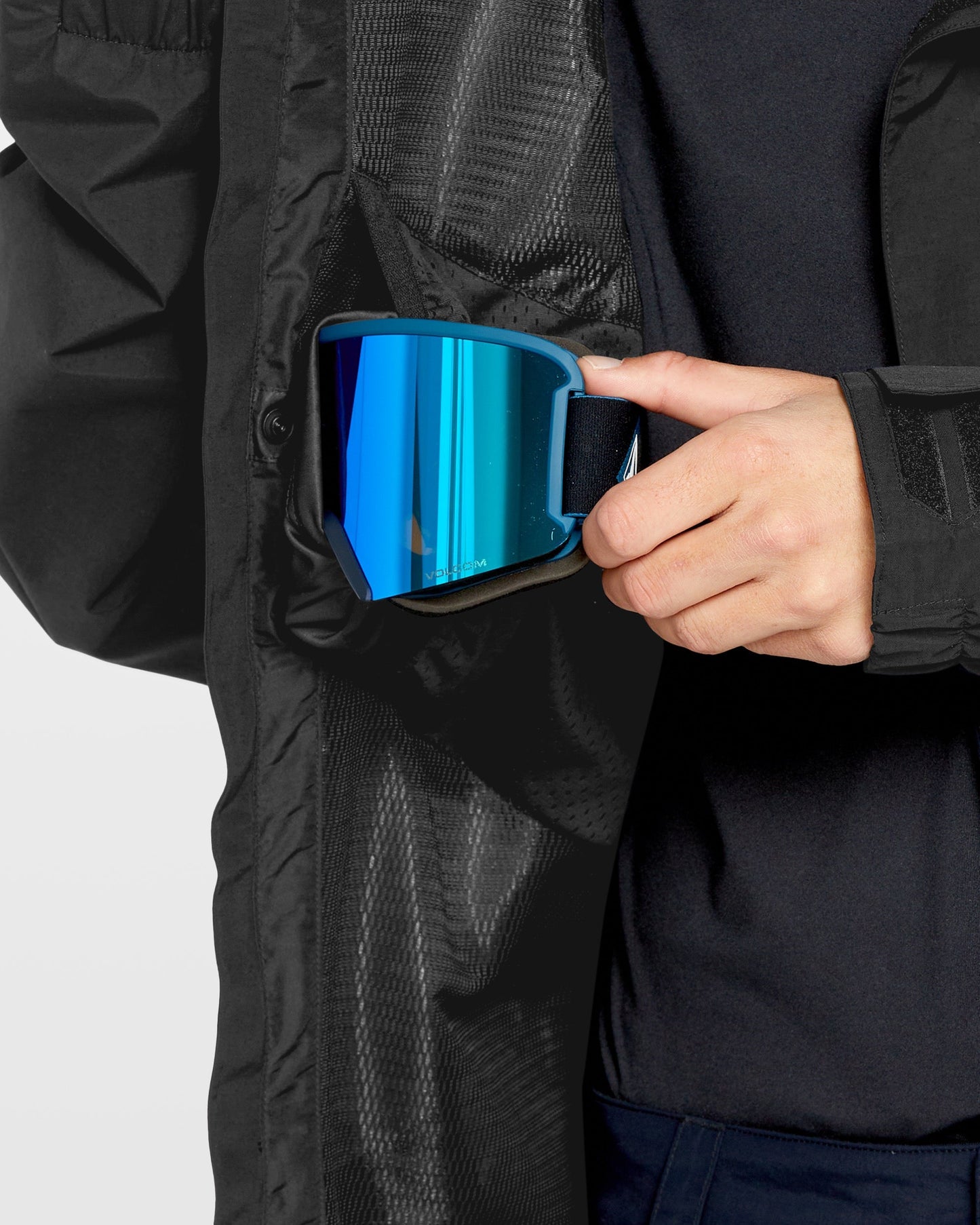 Jacke L Isoliertes Gore-Tex - Schwarz