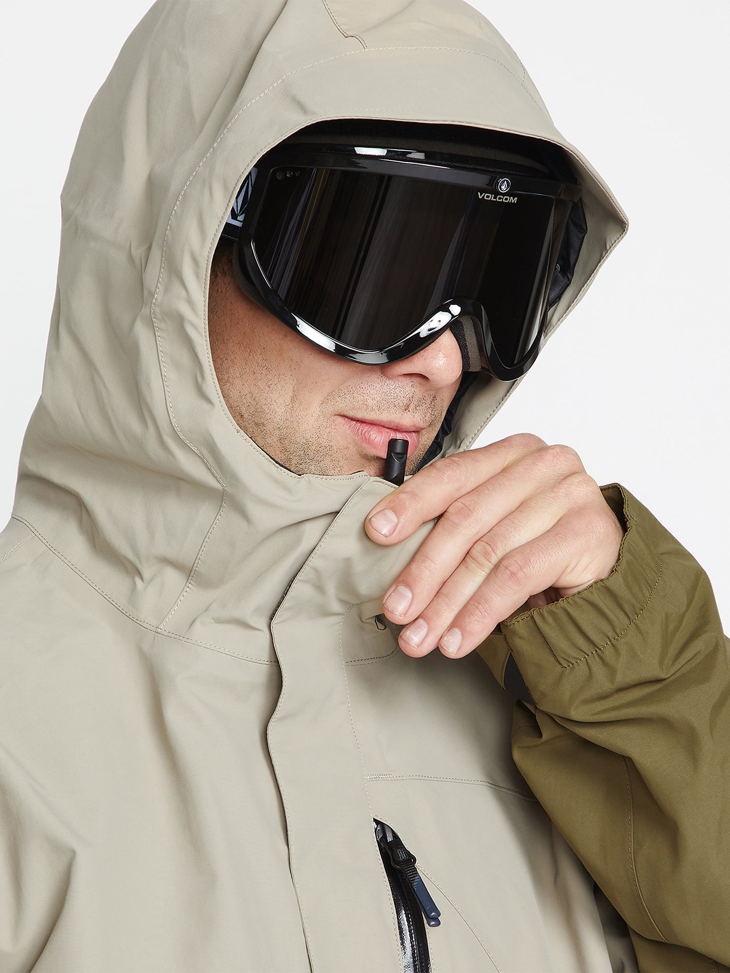 L Gore-Tex Schneejacke - Dunkelkhaki