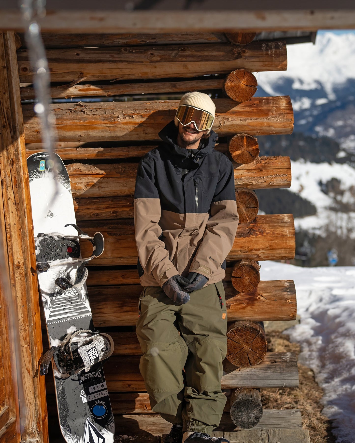 Jacke L Gore-Tex - Kastanienbraun