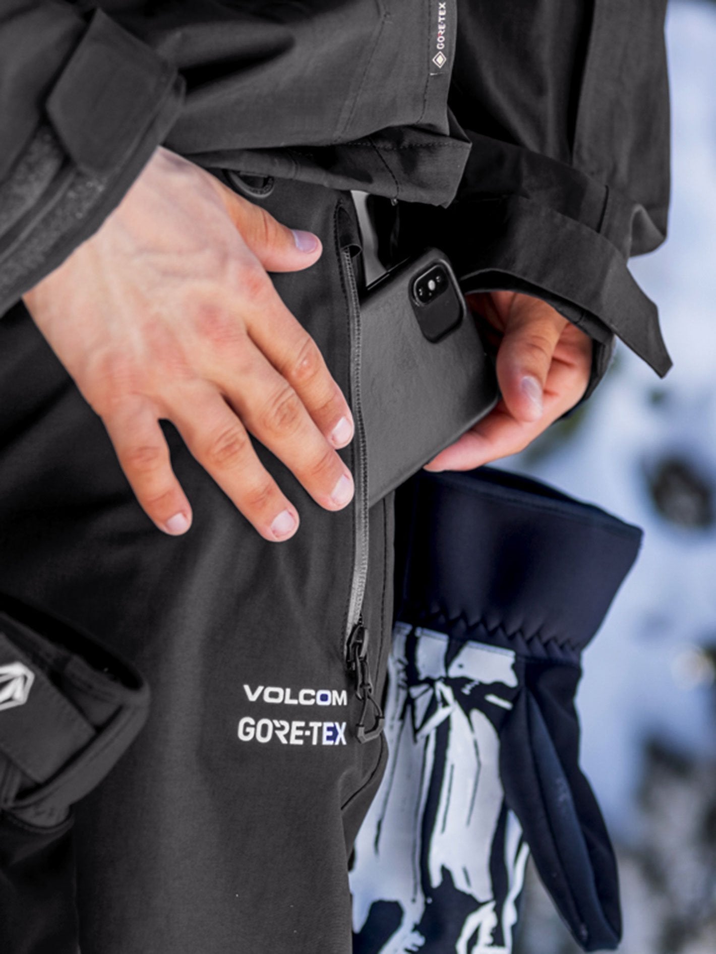 Pantalon de snow L Gore-Tex - BLACK