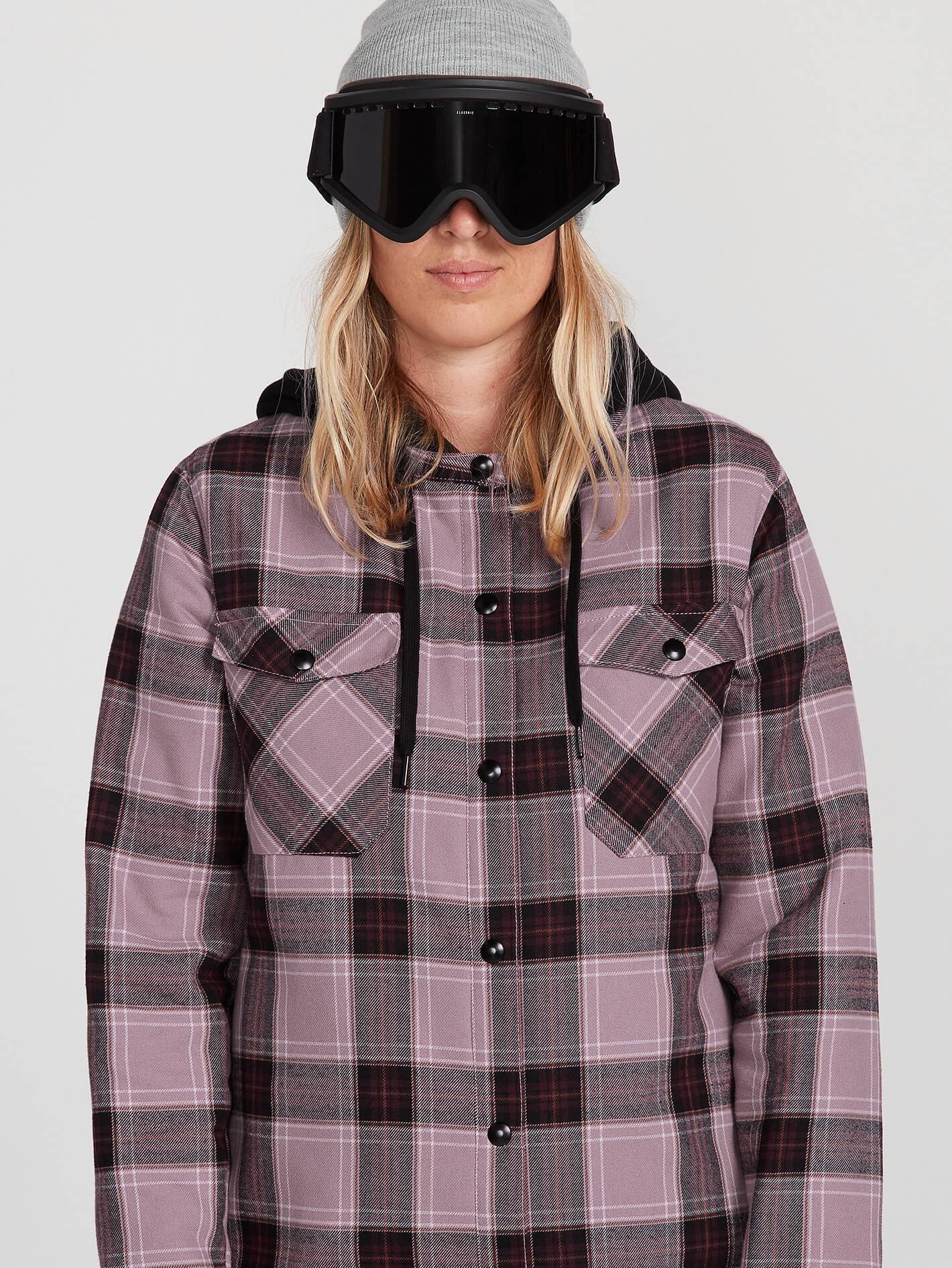 Veste De Snow Flanelle À Capuche - PURPLE HAZE