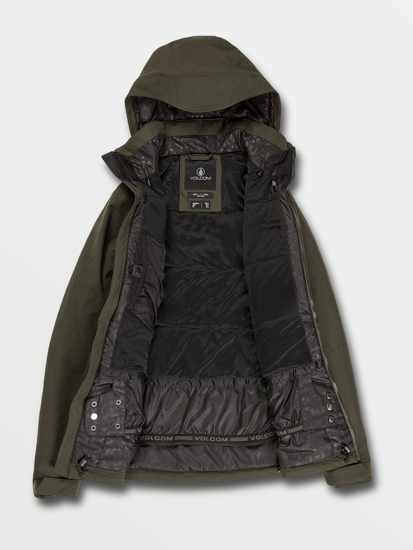 Shelter 3D Stretch Schneejacke - SCHWARZ GRÜN