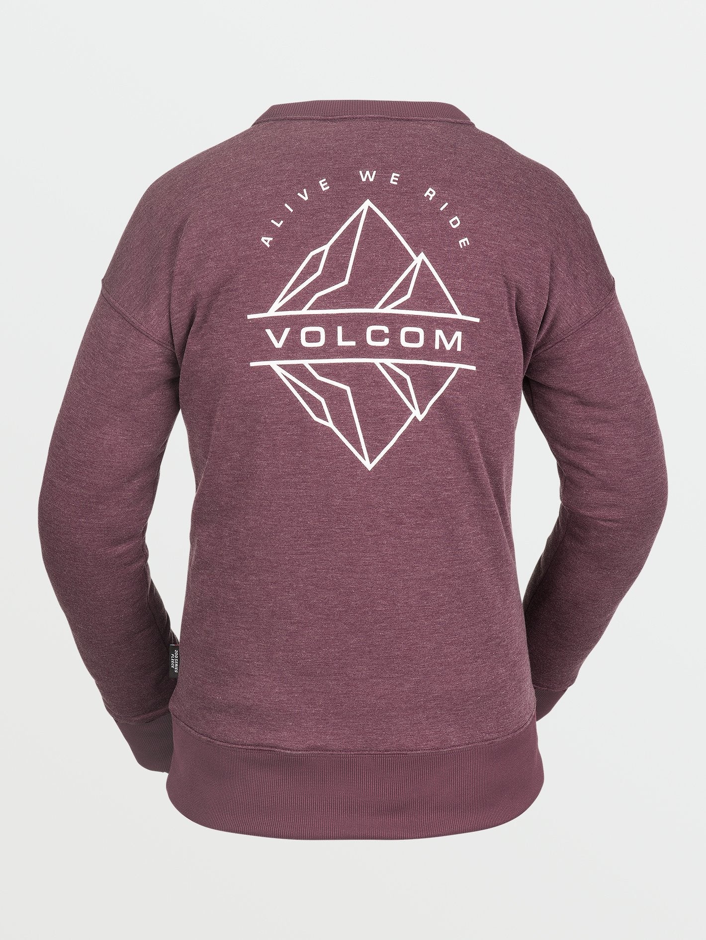 Polartec crew neck fleece - MERLOT