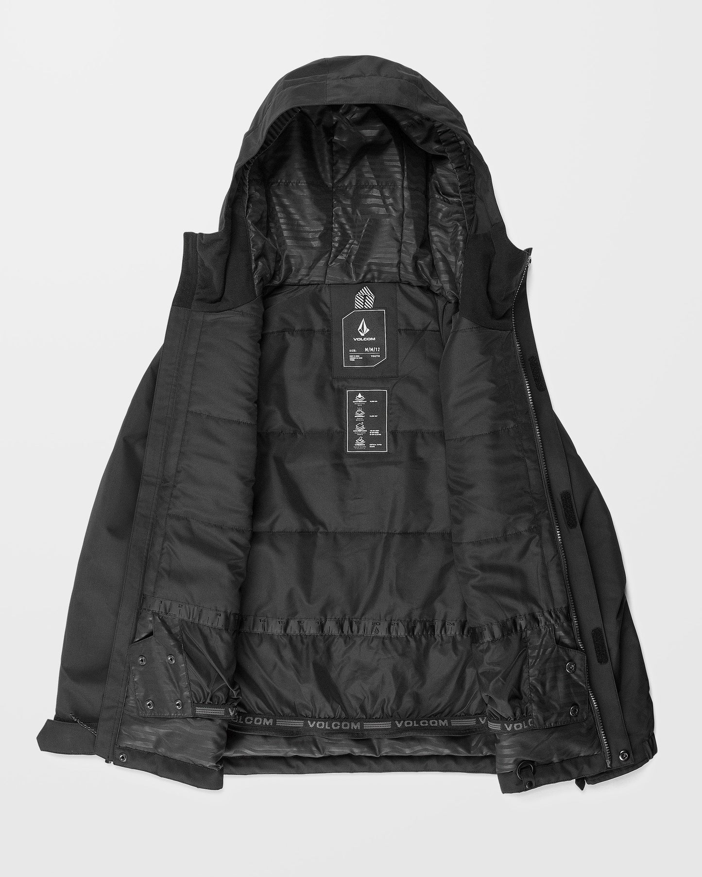 Stone.91 Isolierte Jacke – Schwarz – (KINDER)