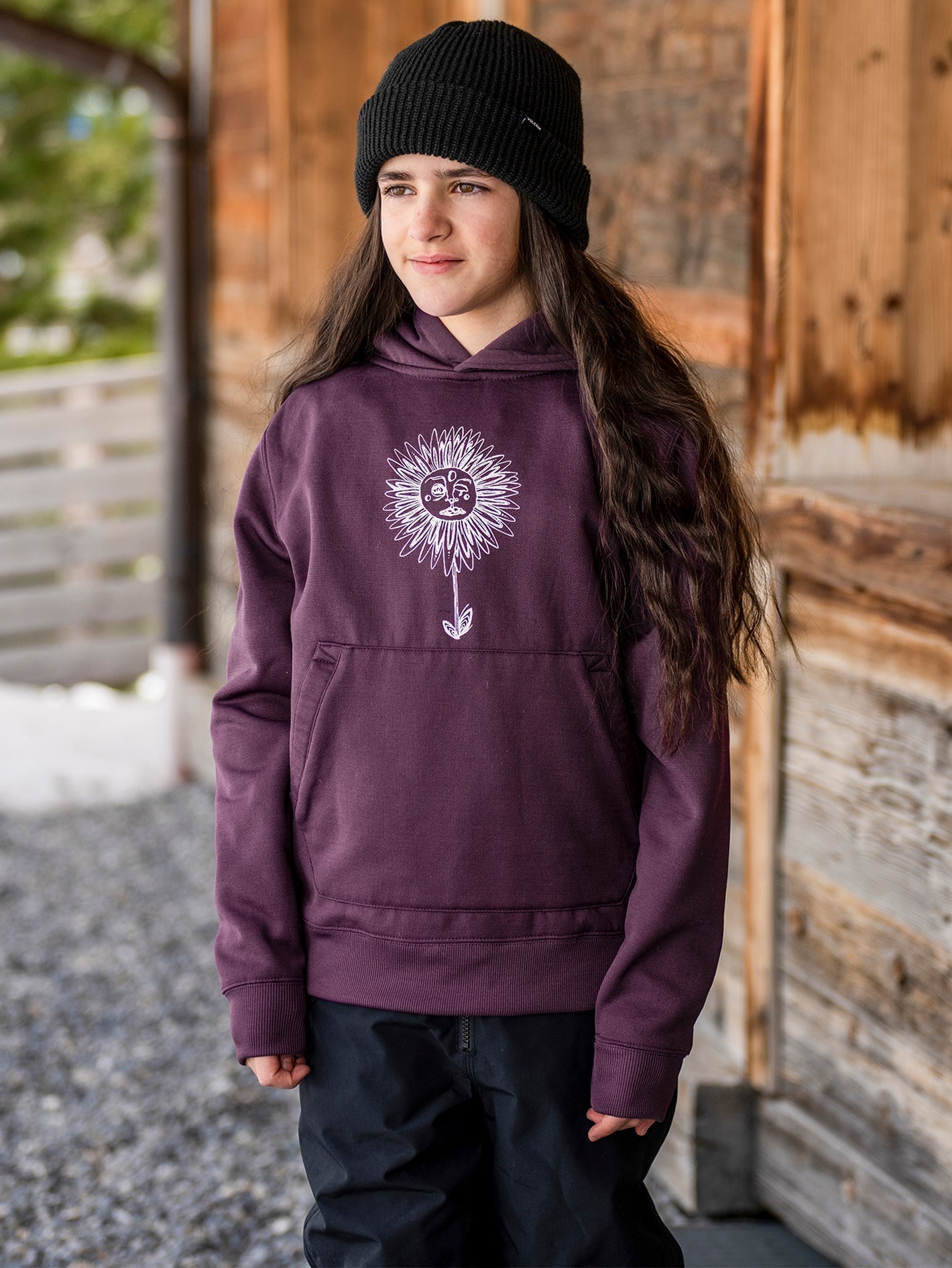Youth Riding Hoodie - BLACKBERRY - (Children)