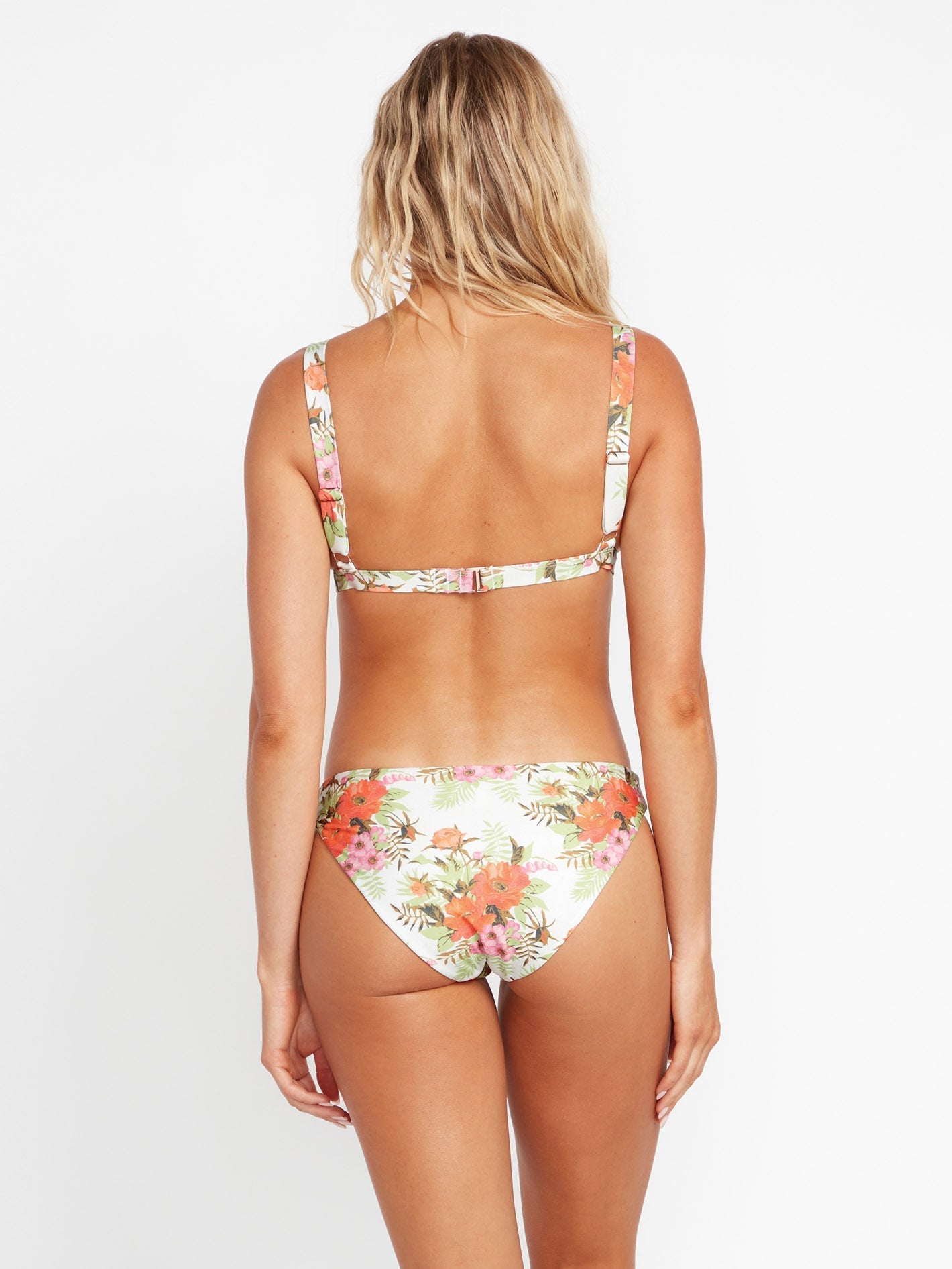 Desert Blooms Triangel-Bikinioberteil – WEISSE KOMBI