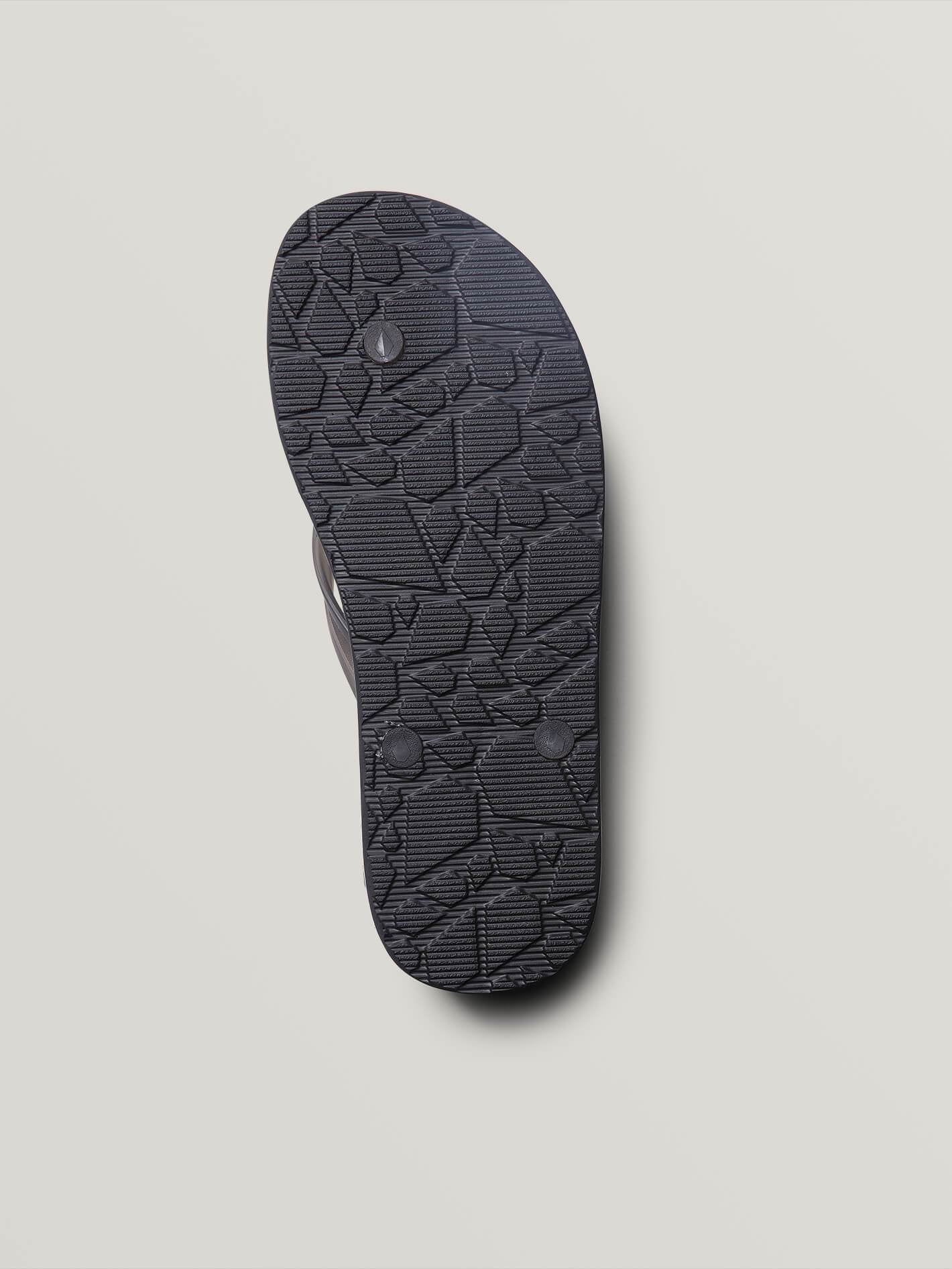 Recliner Rubber 2 Sandals - BLACK GRAY