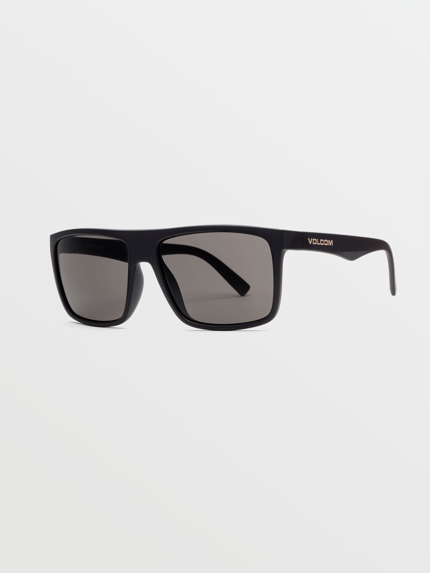 Franken Mattschwarze Sonnenbrille (graue Gläser) - GRAU