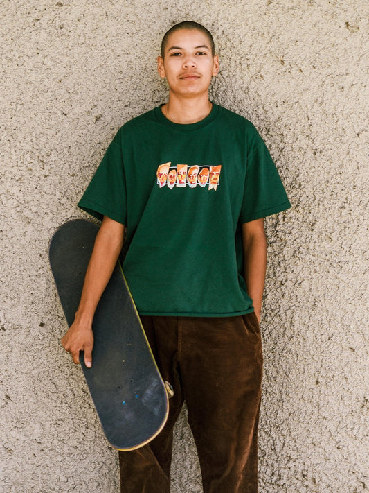 T-Shirt Louie Lopez Faces - FOREST