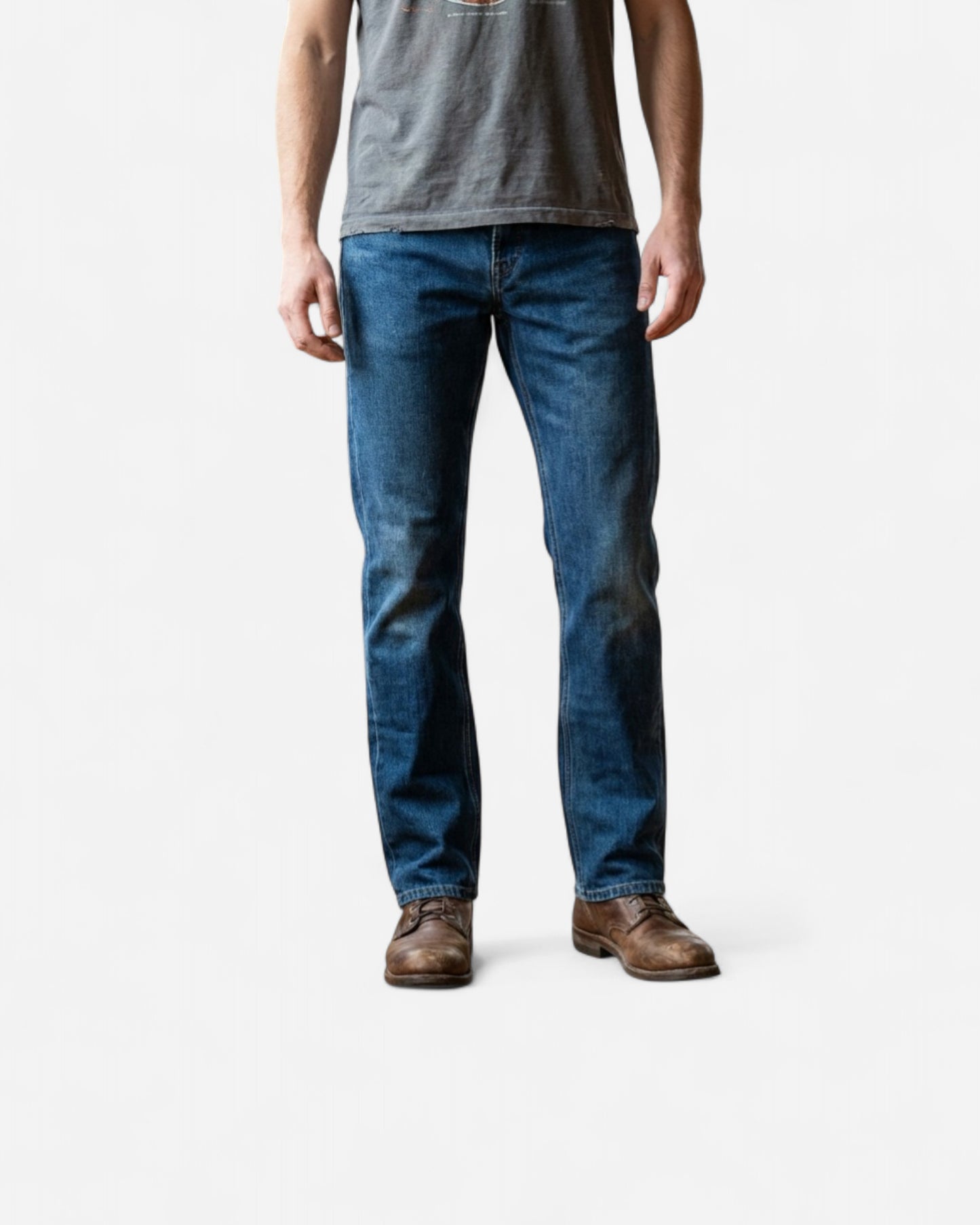 Jean Solver Modern Straight - WASHED BLUE