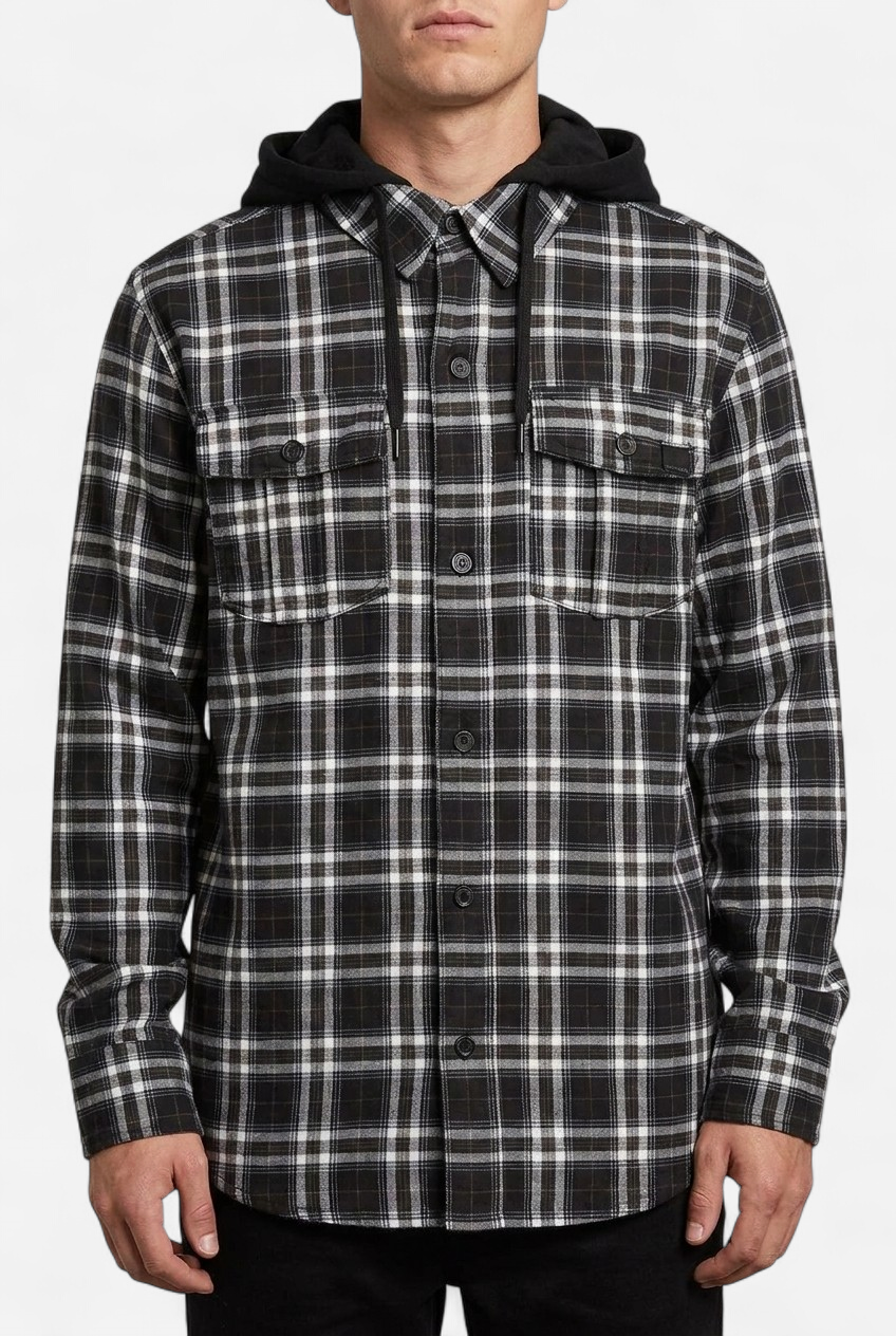 Veste snowbord à capuche FIELD BONDED FLANNEL 600 mm XS