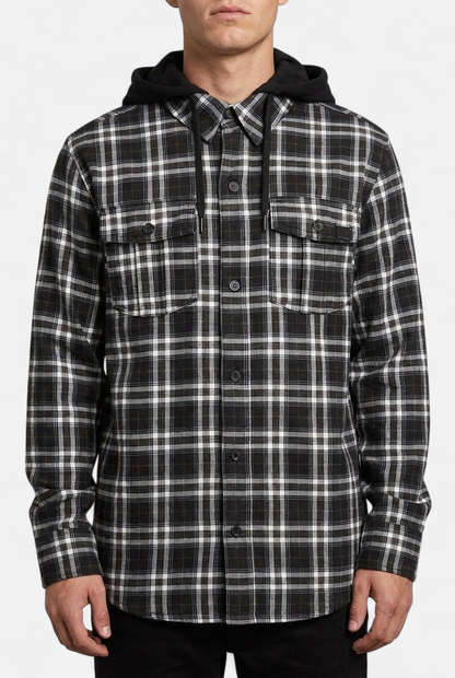 FIELD BONDED FLANNEL 600 mm hooded snowboard jacket XS