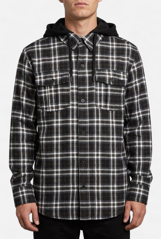 Veste snowbord à capuche FIELD BONDED FLANNEL 600 mm XS
