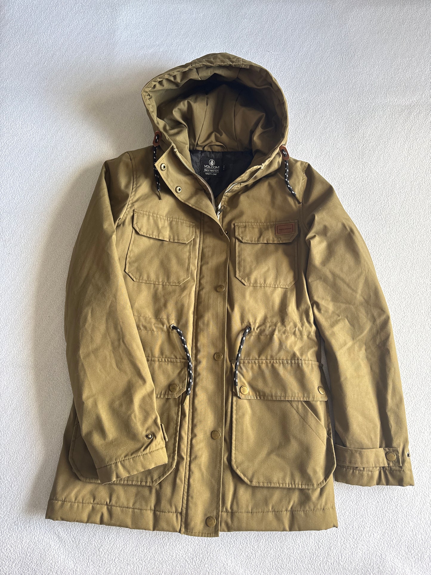 Parka couleur kaki XS 4 poches