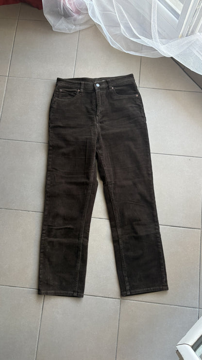 Stoned Straight Cordhose - ESPRESSO