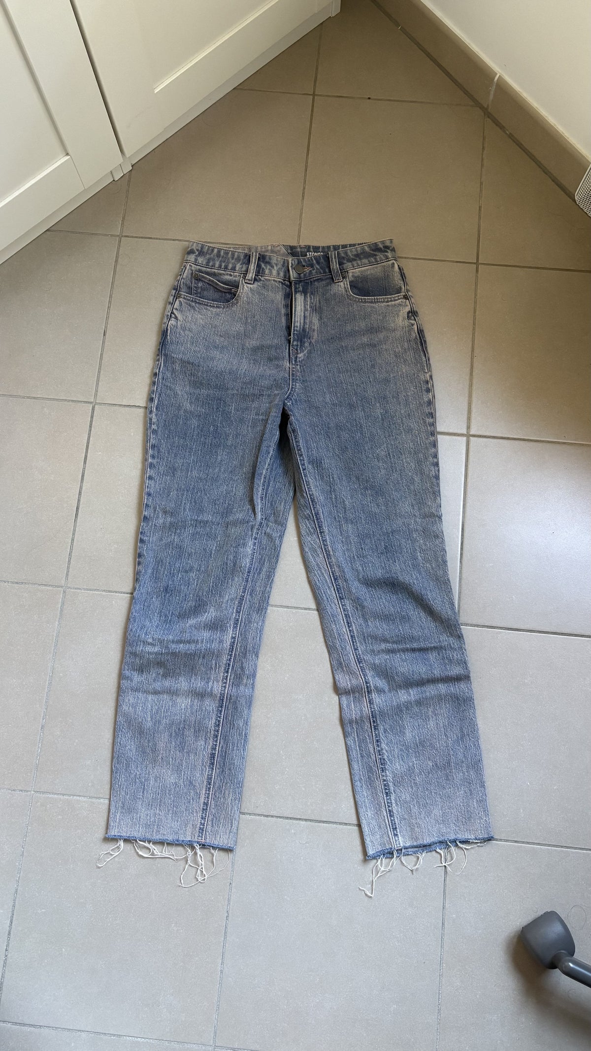 Stoned Straight Jeans - CORAL HAZE