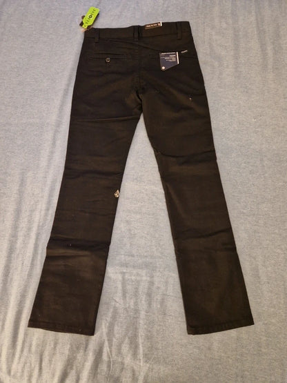 Neue schwarze Volcom-Chinohose mit Etikett