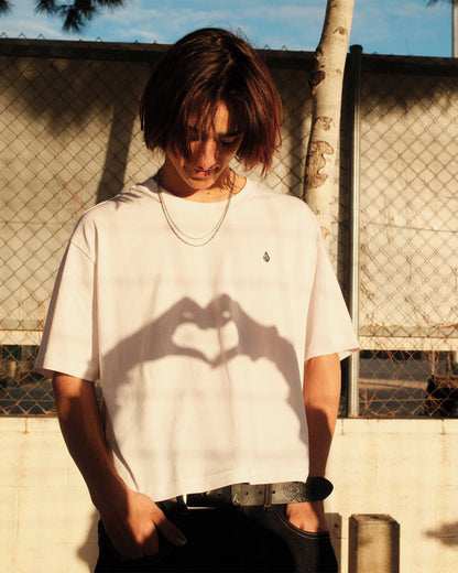 Stone Blanks Up T-Shirt - Weiß