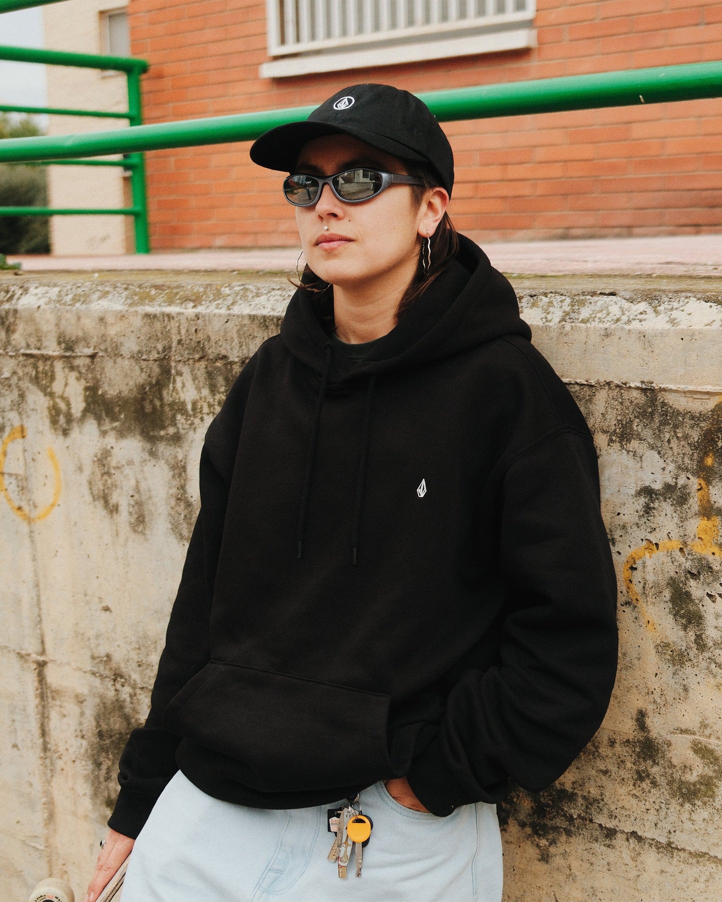 Single Stone Hoodie - Schwarz