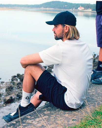 Frickin 19" Shorts mit elastischer Taille - SCHWARZ
