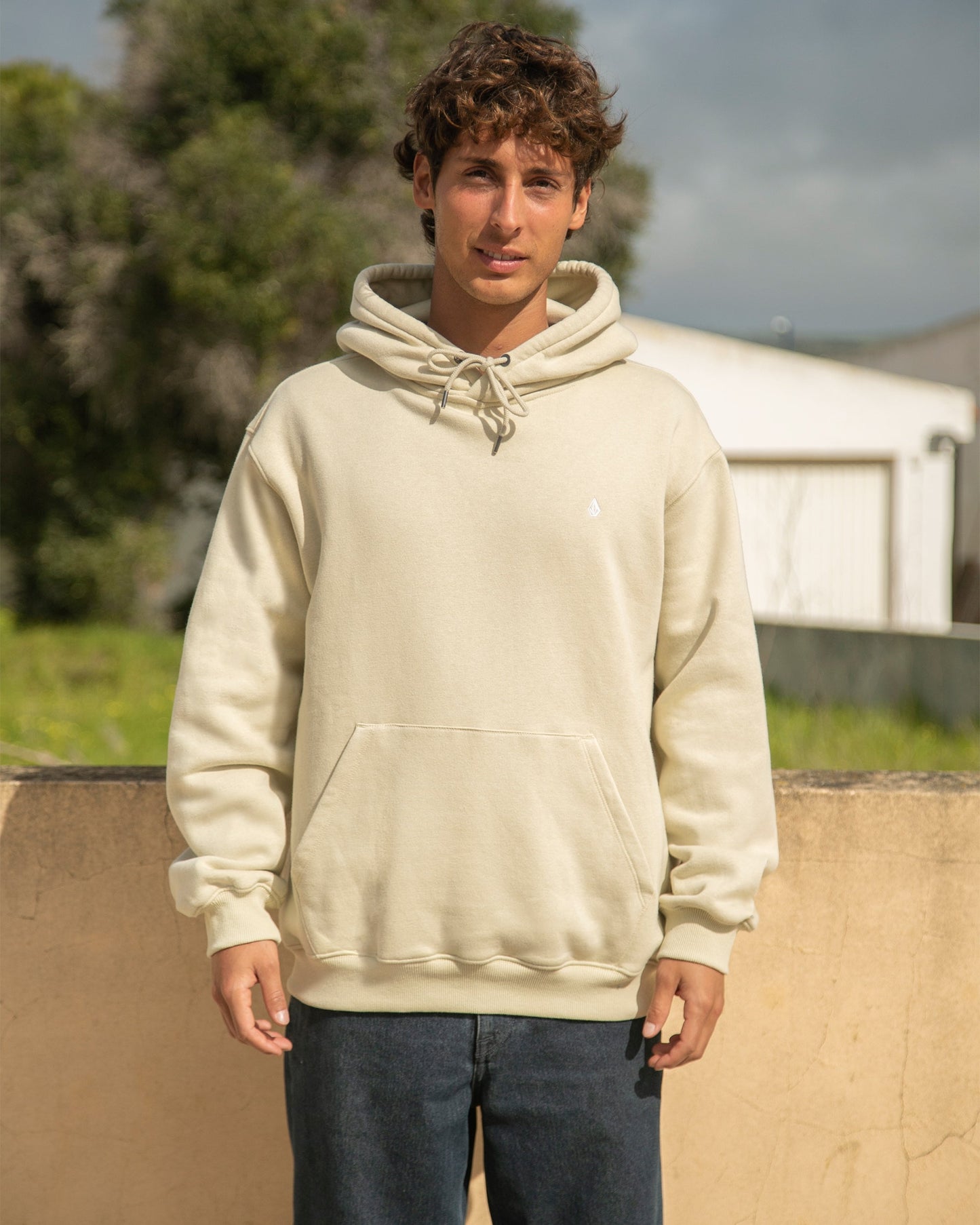 Single Stone Hoodie - Hellbeige
