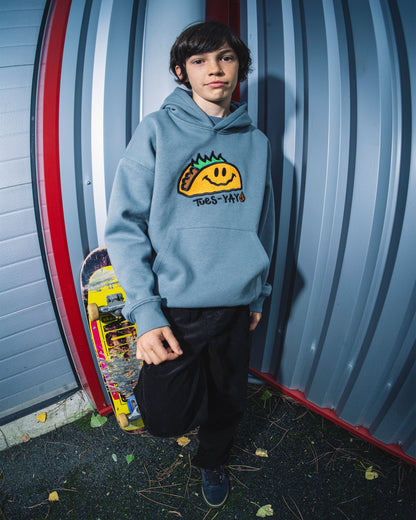 Sweat À Capuche Voltaco - Blue Wash - (ENFANT)