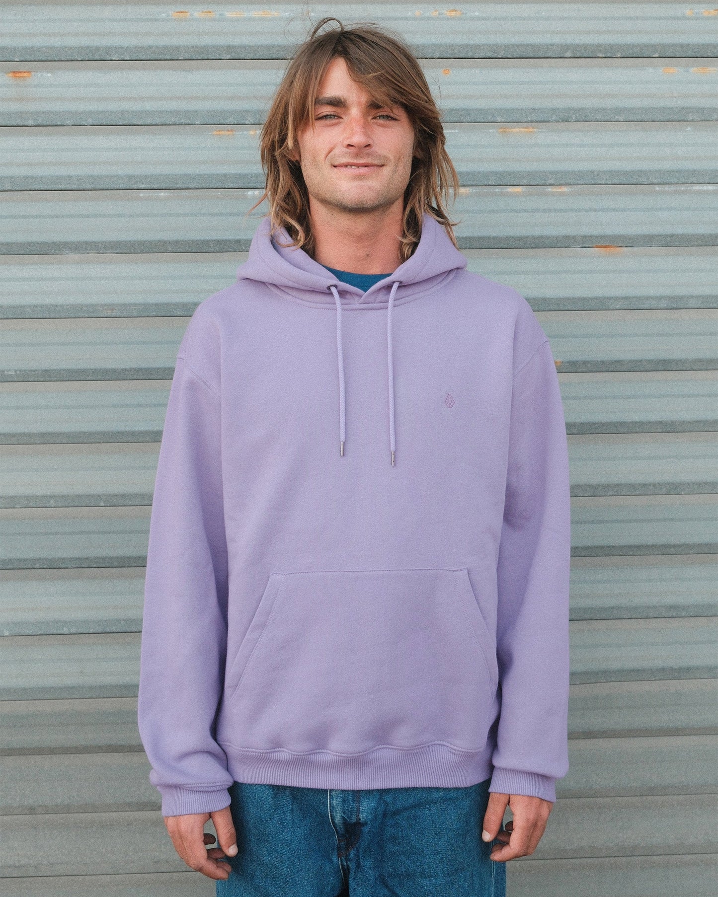 Sweat À Capuche Single Stone - Purple Ash