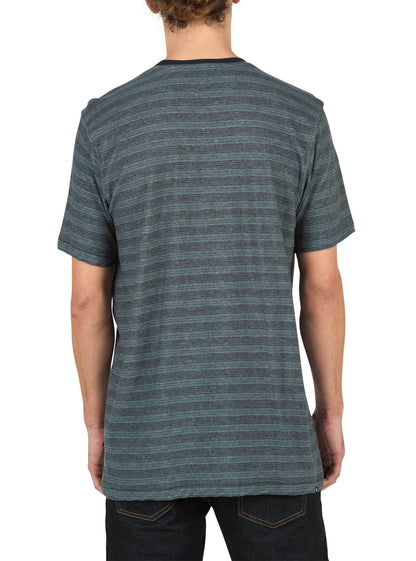 Alden Crew Kurzarm-T-Shirt – Airforce-Blau