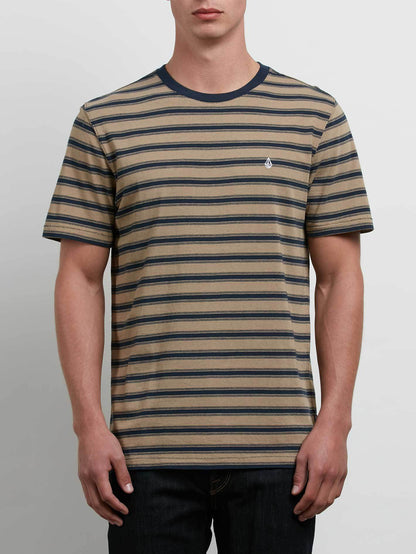 T-shirt à manches courtes Briggs Crew - Sand Brown