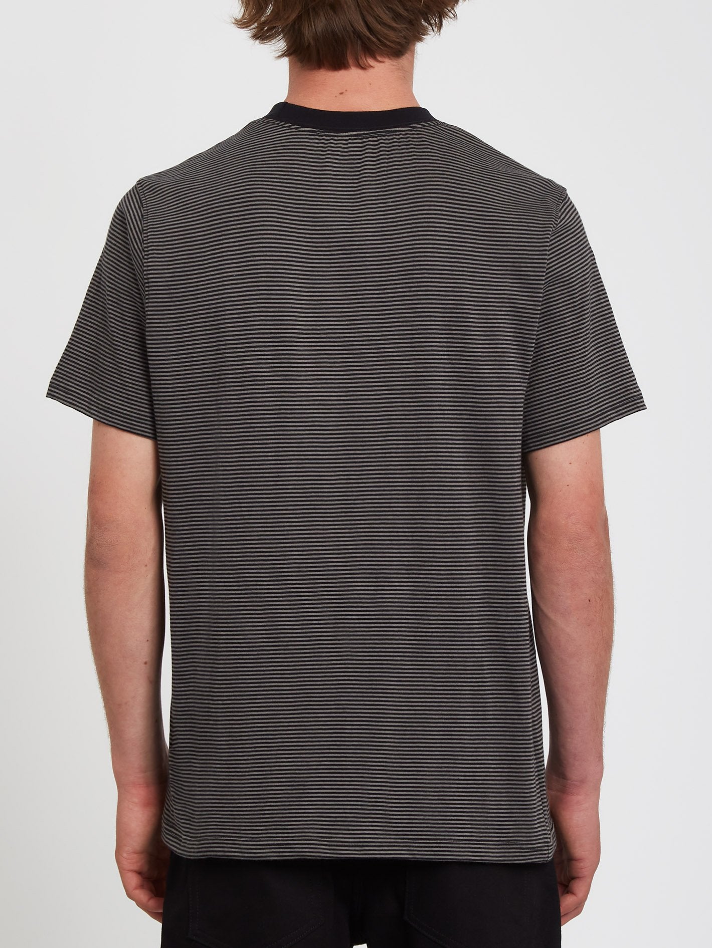 T-shirt Slated Stripe - BLACK