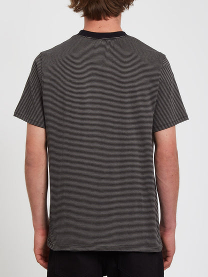 T-shirt Slated Stripe - BLACK