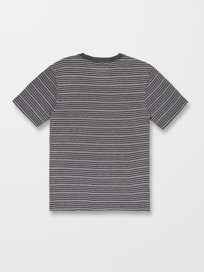 Static Stripe T-shirt - BLACK