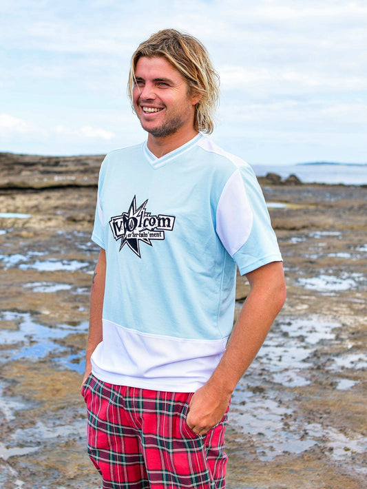 V Ent Noa Deane T-Shirt - NEBELBLAU