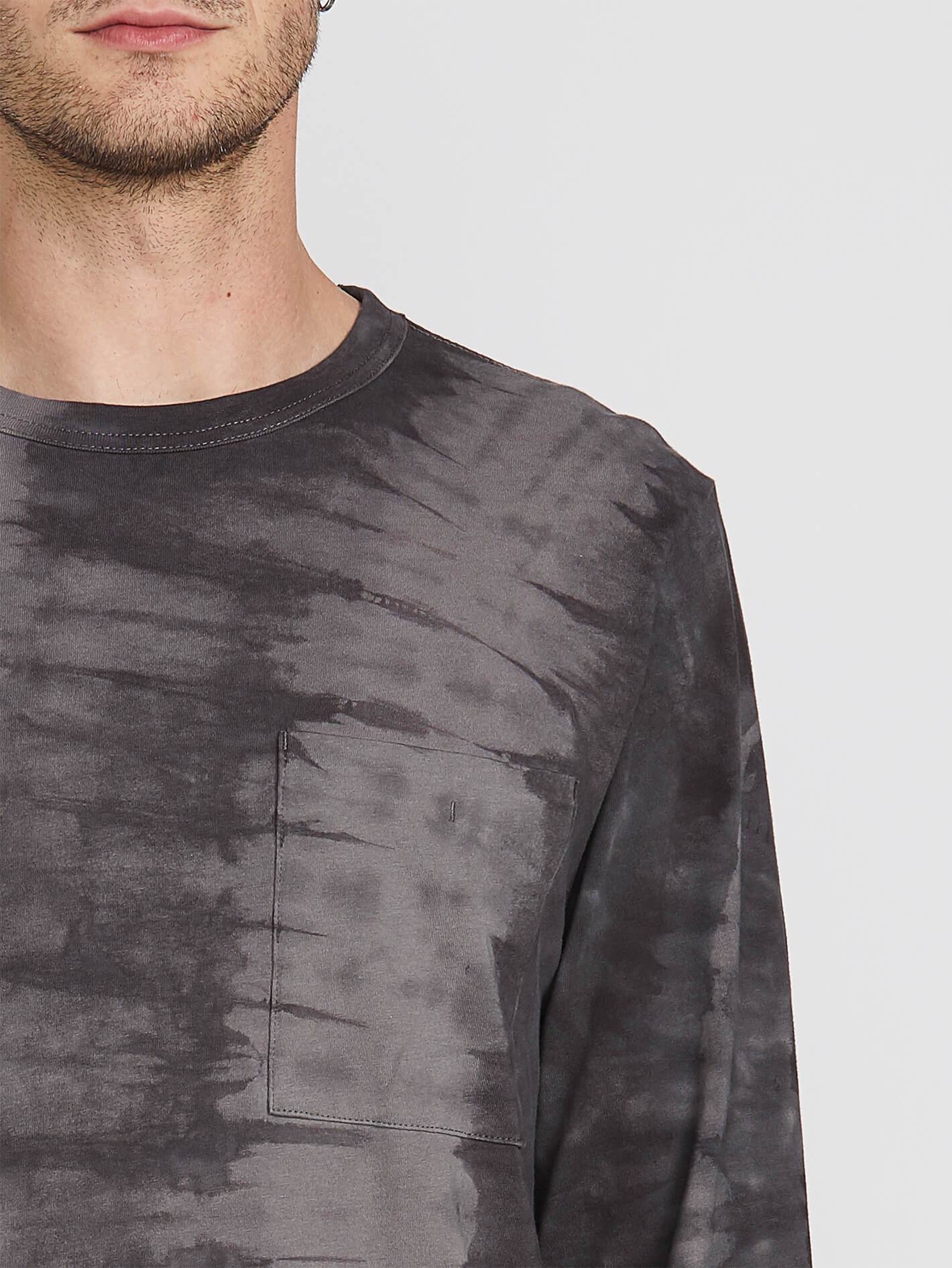 Chill Dye T-shirt à manches longues - BLACK