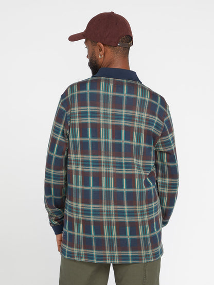 Volcom Entertainment Fat Tony Langarmhemd - Navy