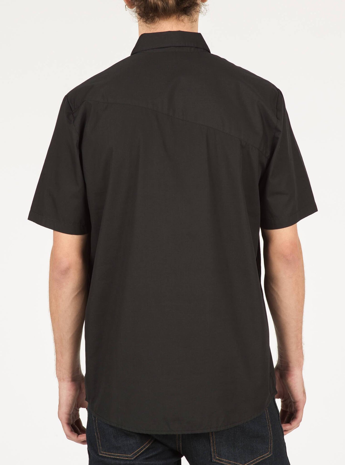 Everett Solid Short Sleeve Shirt - Black