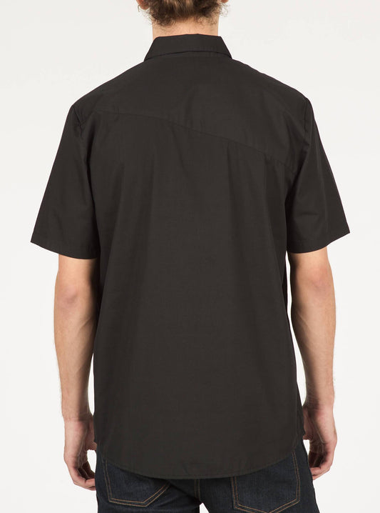Chemise manches courtes Everett Solid - Black