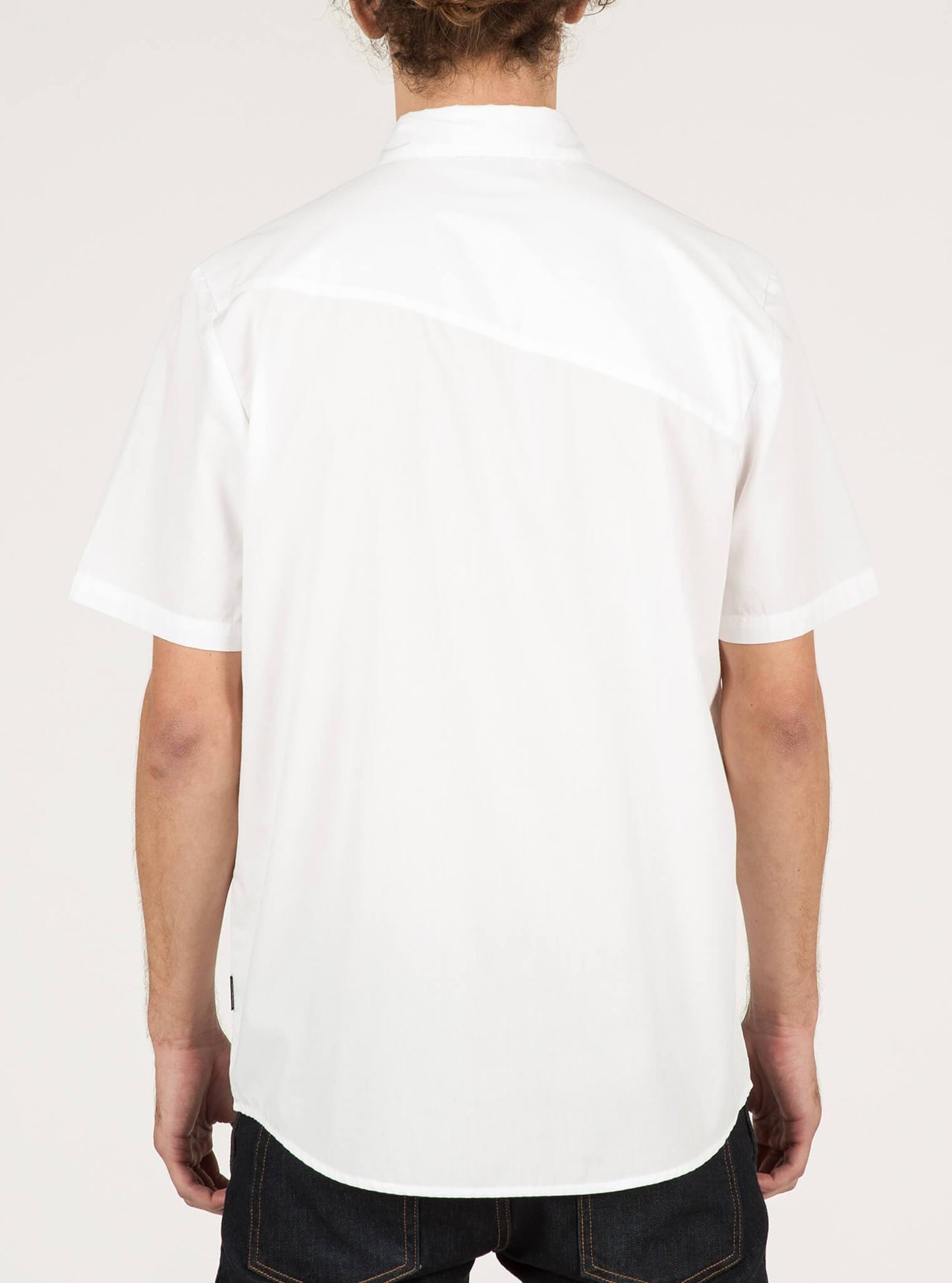 Everett Solid Short Sleeve Shirt - White