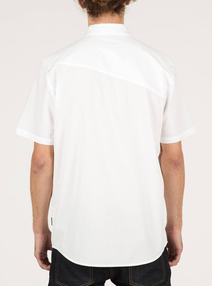Everett Solid Short Sleeve Shirt - White