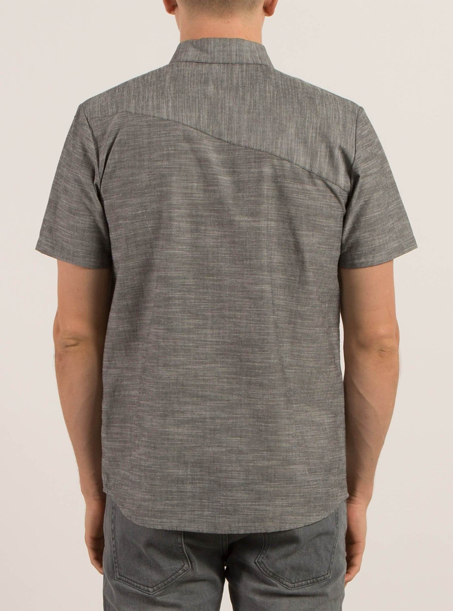 Everett Oxford Short Sleeve Shirt - Black