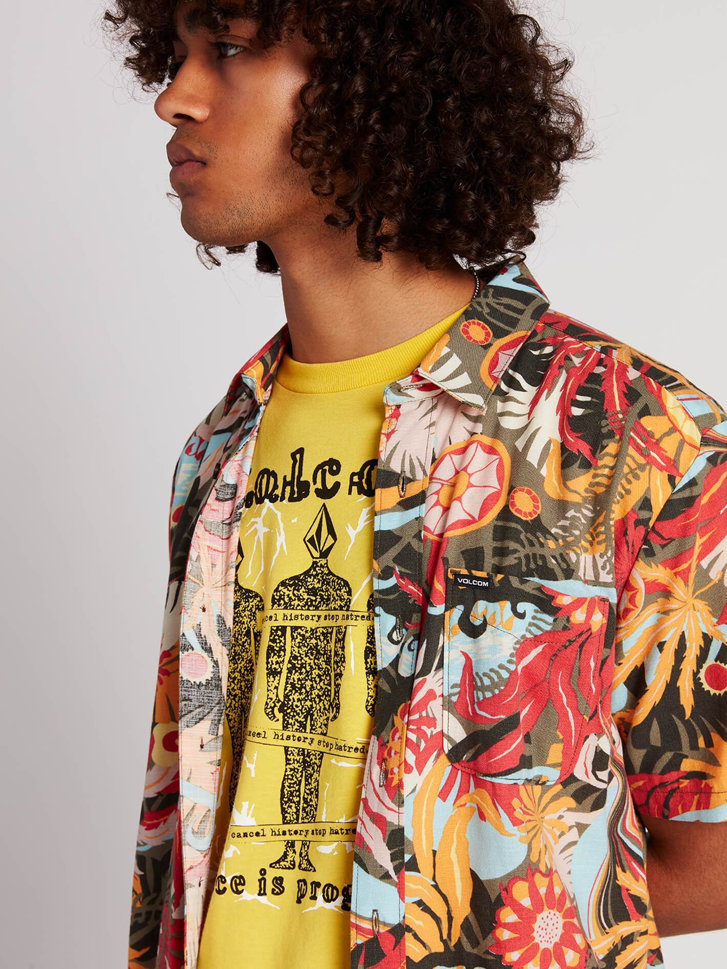 Psych Floral Shirt - Army