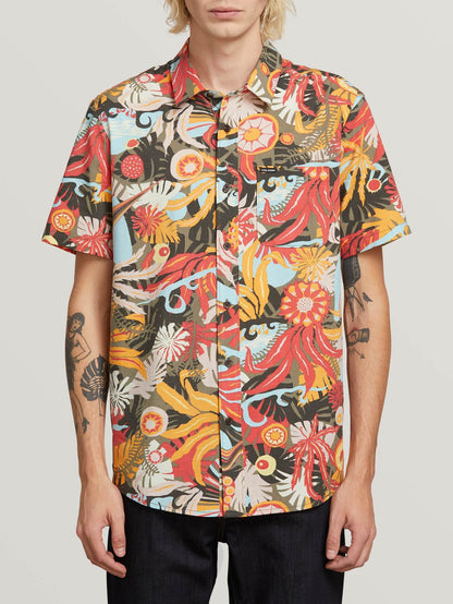 Psych Floral Shirt - Army