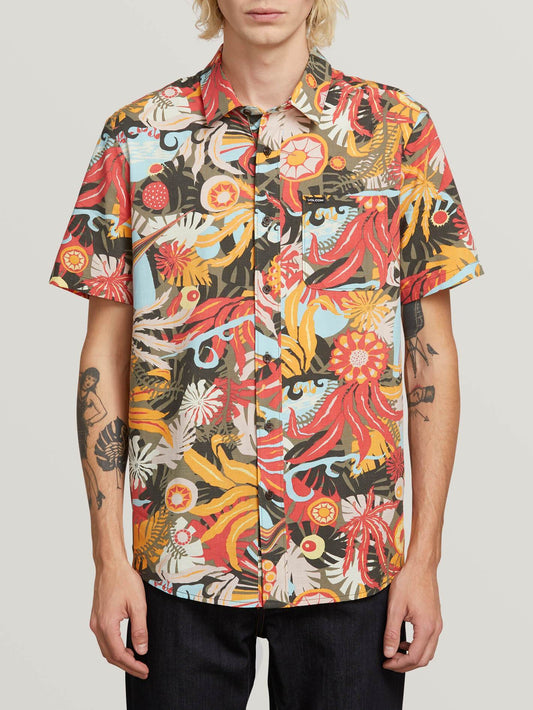 Chemise Psych Floral - Army