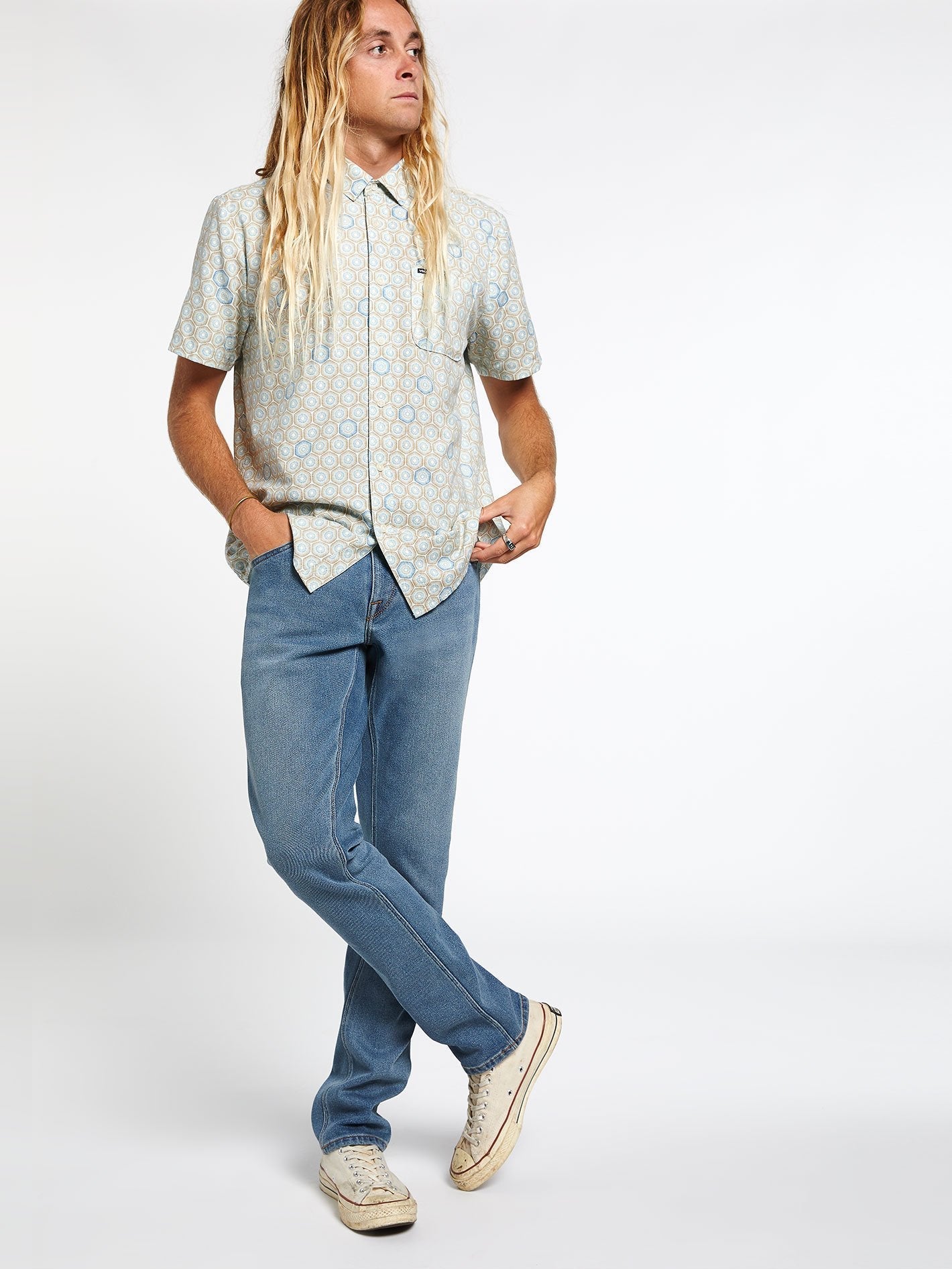 Chemise Sun Medallion - RESIN BLUE
