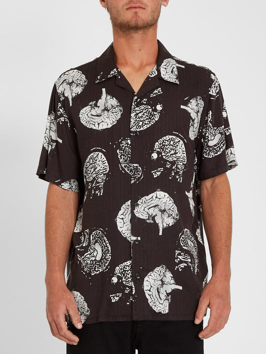 Hemd mit Tab-Up-Muster - Schwarz
